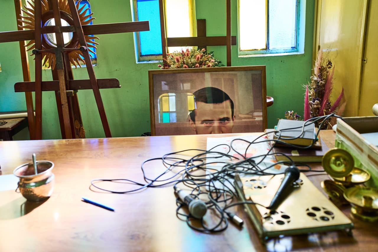 Un retrato de Luis Orione, sacerdote italiano y fundador del Pequeño Cottolengo Don Orione.
