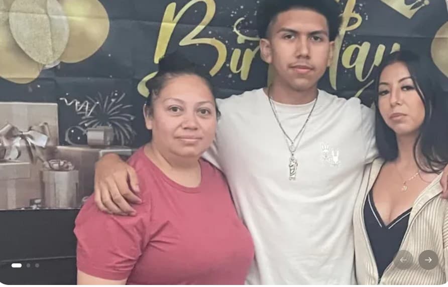 Christian Jiménez es estudiante, menor de edad y ciudadano estadounidense. ICE lo detuvo y hasta le rompió los cristales del auto