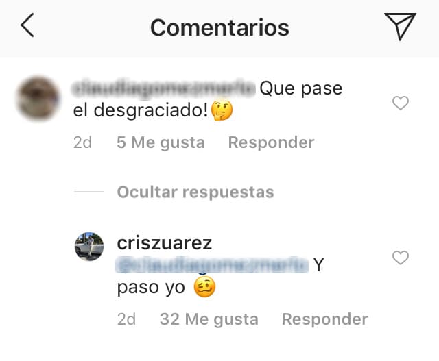 Una de las seguidoras de su ex le puso la famosa frase y así fue como él contestó.