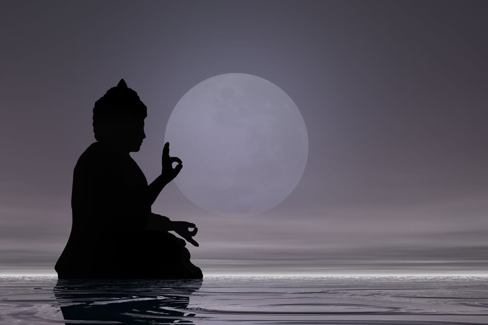 Después de respirar varias veces con los ojos cerrados, inspirando por la nariz y expulsando por la boca, mentalmente llevamos esa energía a las partes de nuestro cuerpo correspondiente mientras reflexionamos sobre las grandes enseñanzas de amor, compasión y humanidad dejadas por el Buda.