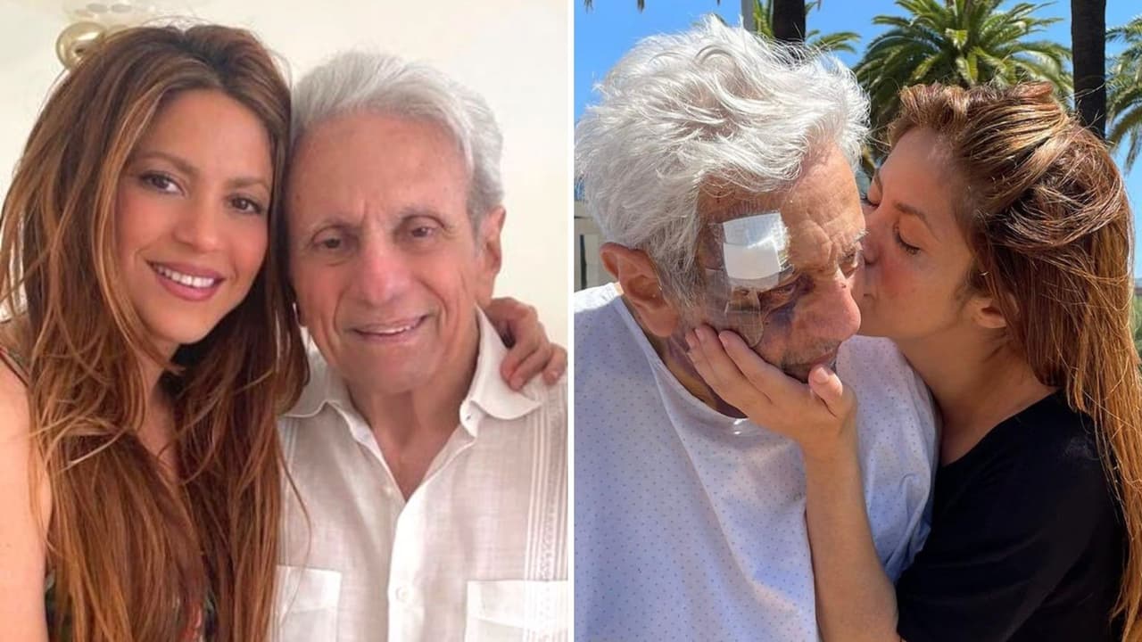 Shakira y su papá William Mebarak