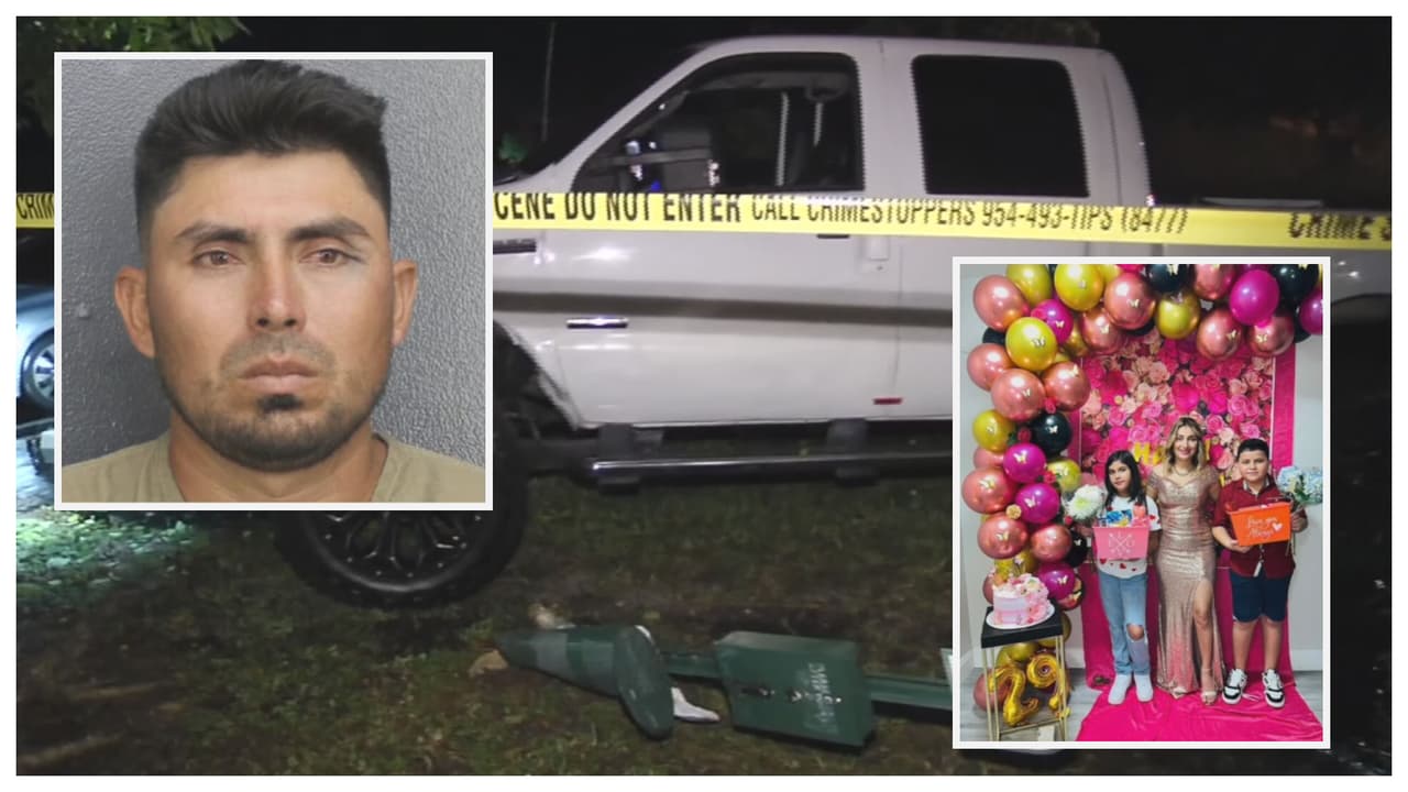 Hombre es acusado de matar a su expareja en Broward arrollándola delante de sus hijos