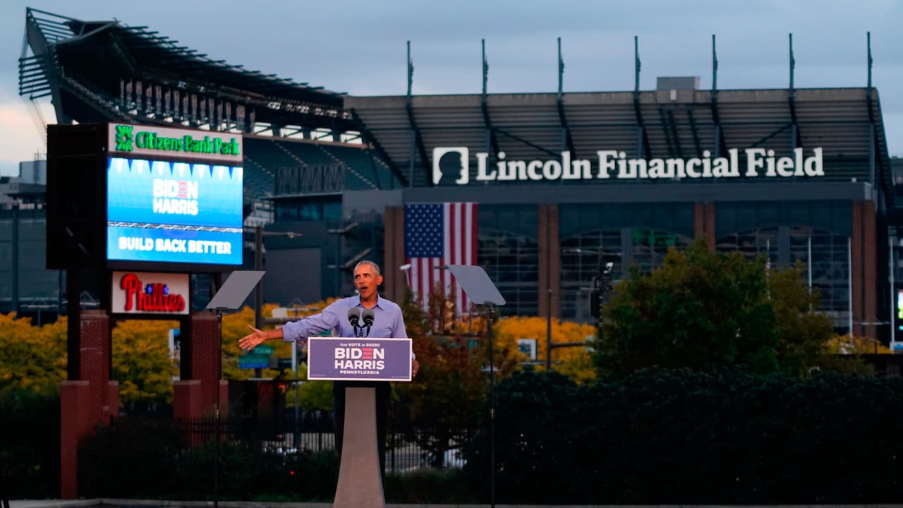 Obama eligió la cuna de la independencia de Estados Unidos y un estado considerado como péndulo, pues las encuestas muestran una ventaja que no es definitiva en favor de Biden.