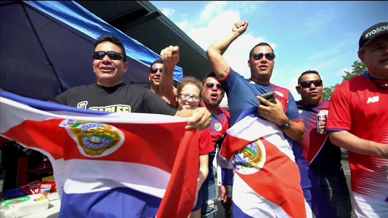 La temperatura en Philadelphia superó los 90F pero eso no detuvo la fiesta de la Copa Oro antes del Costa Rica-Panamá y EEUU-El Salvador.