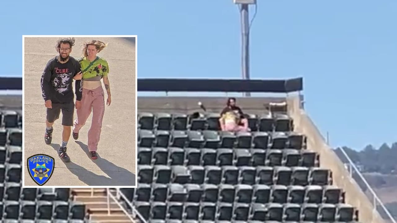 Revelan foto de pareja buscada por tener sexo en las gradas durante un juego de los Oakland A's