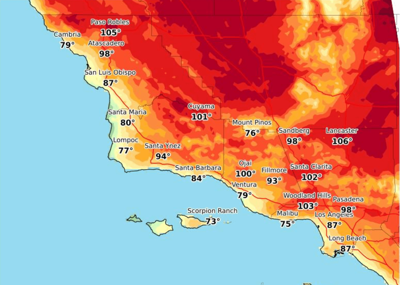 Alerta por ola de calor extremo en el sur de California este sábado