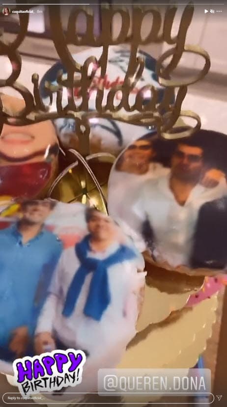 La actriz también dejó ver que celebrarán el cumpleaños de Jorge con cupcakes personalizados.