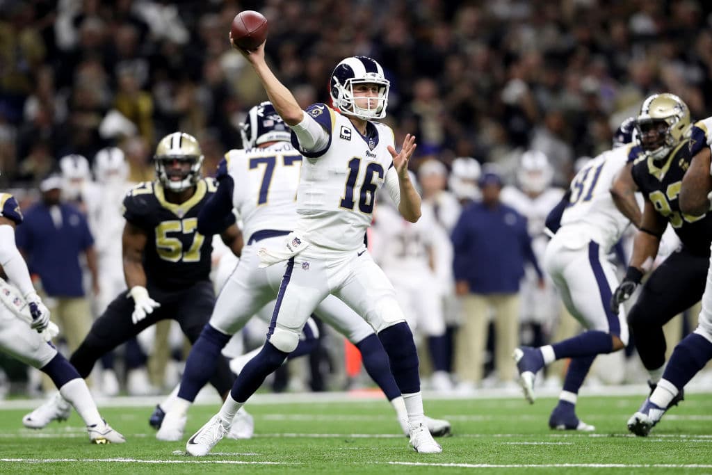 Incluyendo los Playoffs, el pase de TD de Jared Goff a Tyler Higbee fue el 16 en modalidad de play action (finta de carrera y pase) en la campaña, cuatro más que cualquier otro pasador.