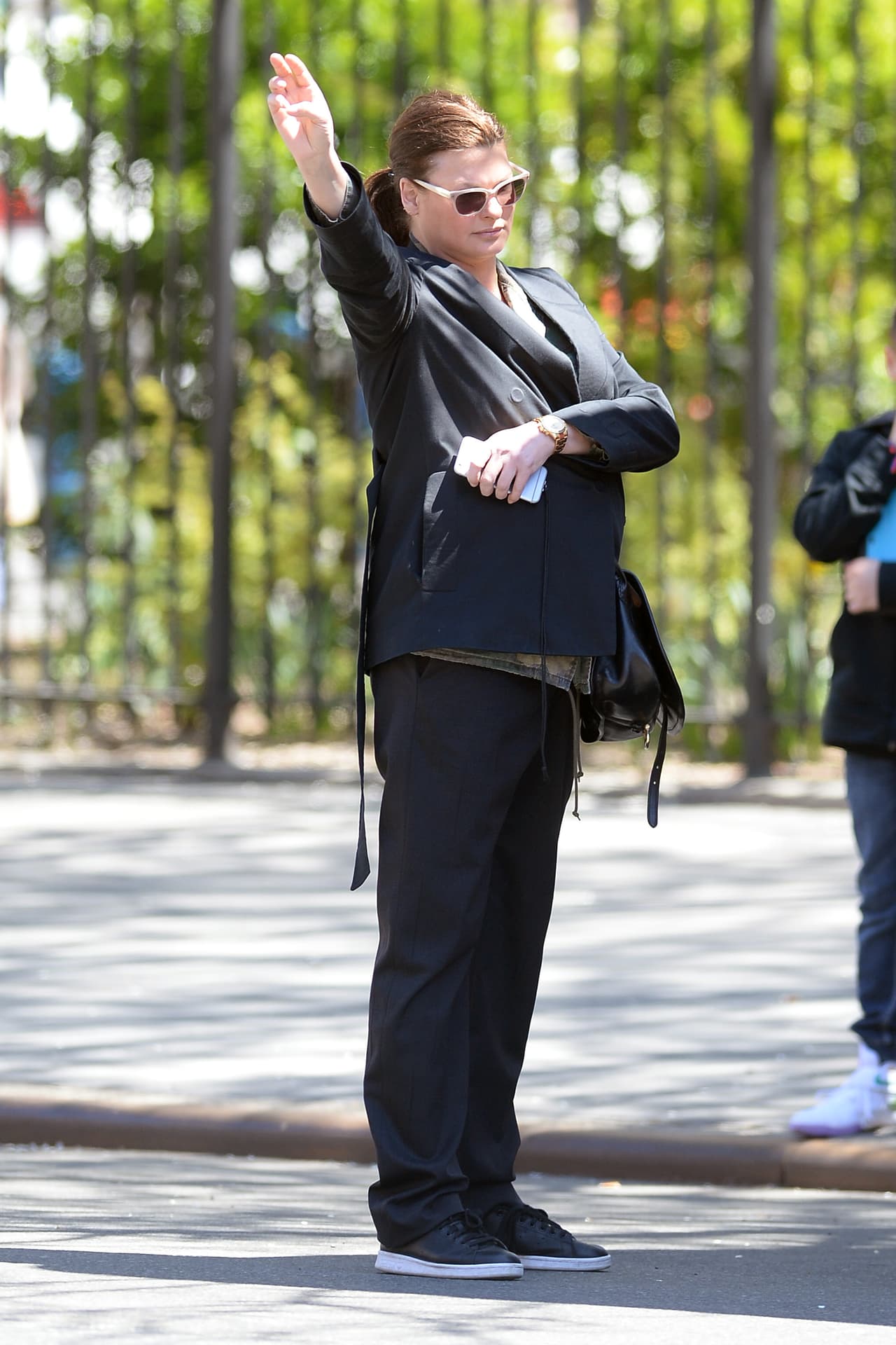 Con este look nadie podría creer que estamos viendo a una diva de las pasarelas.