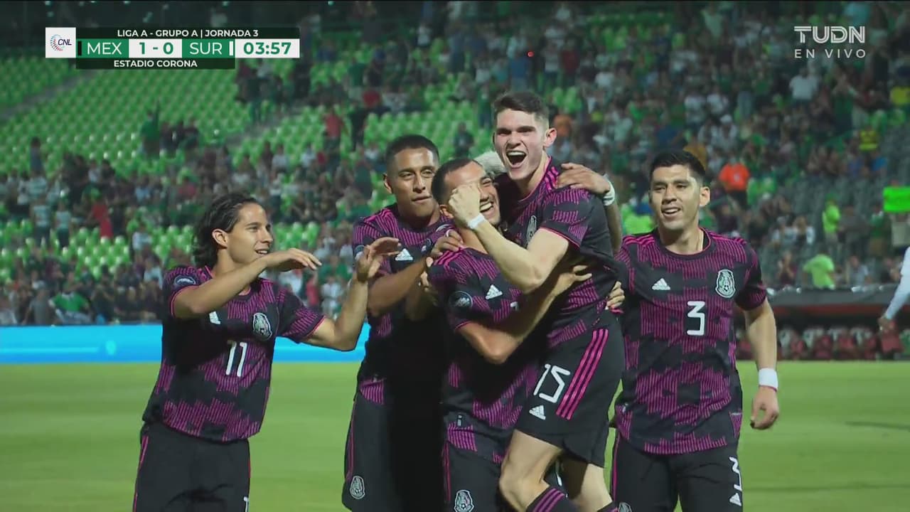 ¡Gol de vestidor! Primera oportunidad de Reyes y cae el 1-0 de México
