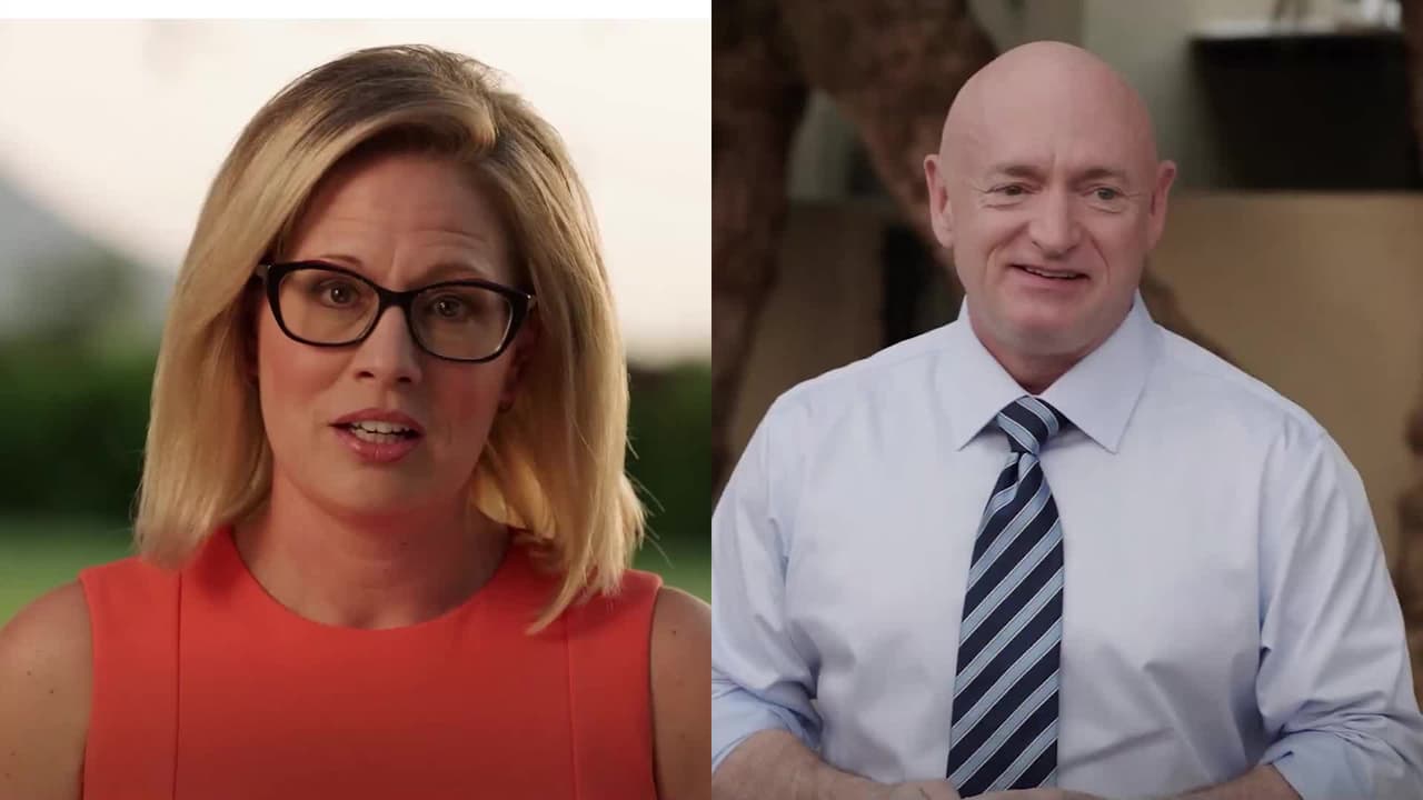 Mark Kelly obtiene respaldo de la senadora Kyrsten Sinema por los "falsos ataques" que ella sufrió