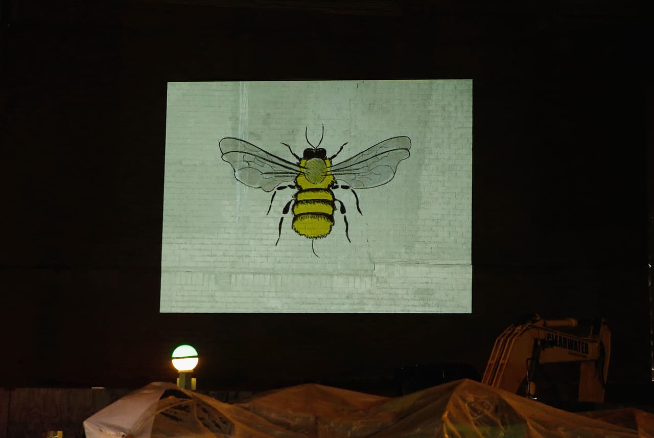 Una avispa en las paredes de Harlem recuerda su poderoso discurso y pegada.