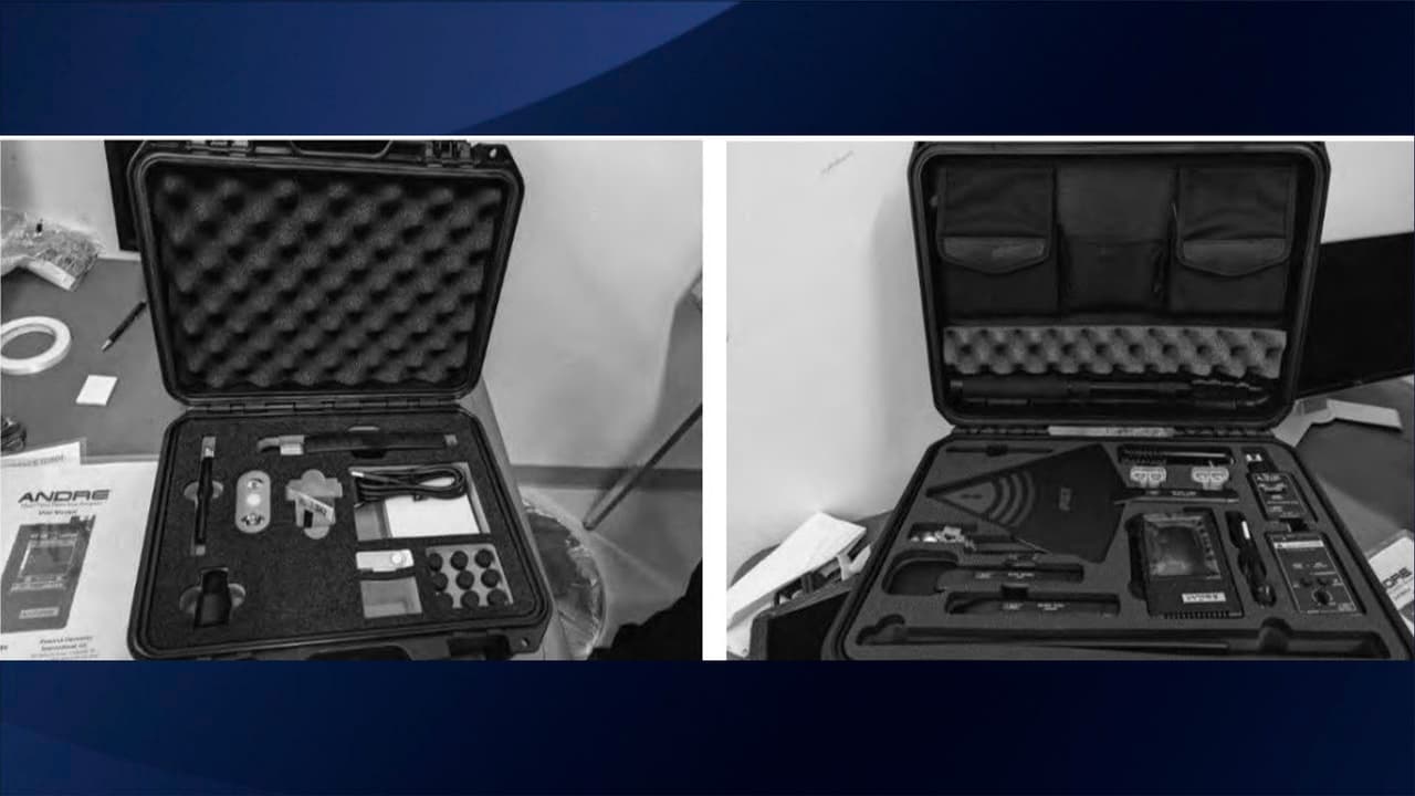 Se confiscaron un dispositivo para identificar amenazas químicas y un receptor portátil.