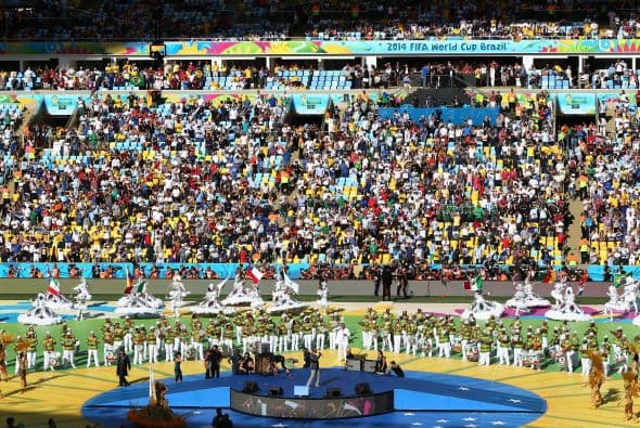 Una vista general de la gran fiesta.