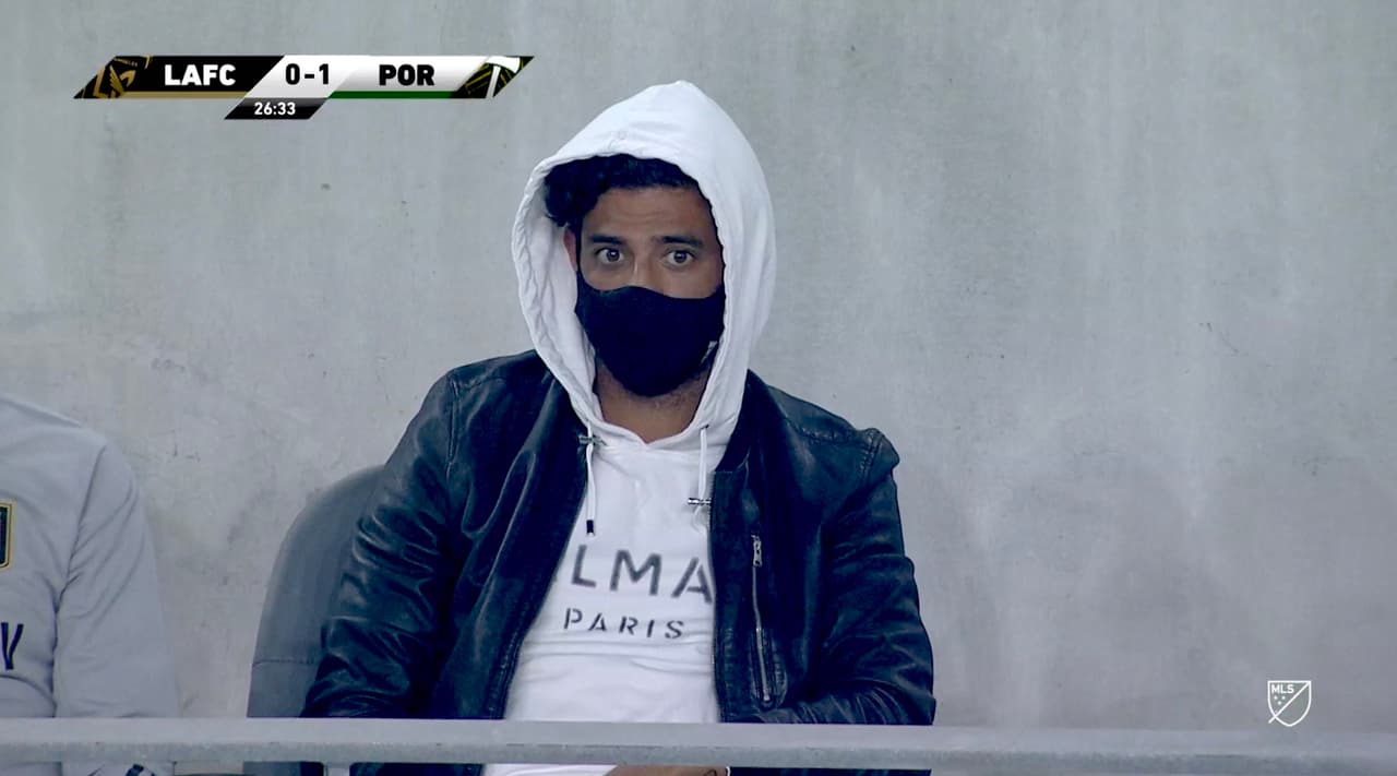 Carlos Vela fue al estadio a apoyar a LAFC ante Portland Timbers