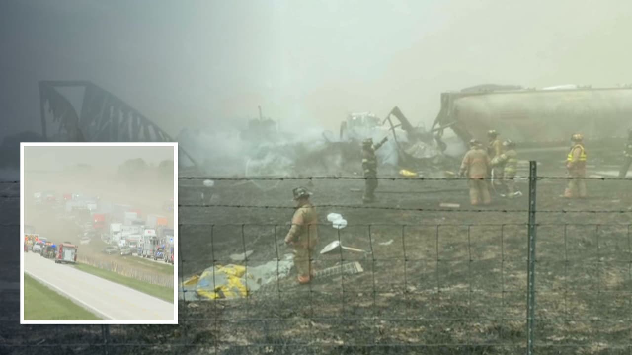 Seis personas muertas tras una tormenta de polvo que provocó un choque múltiple en la I-55 de Illinois 