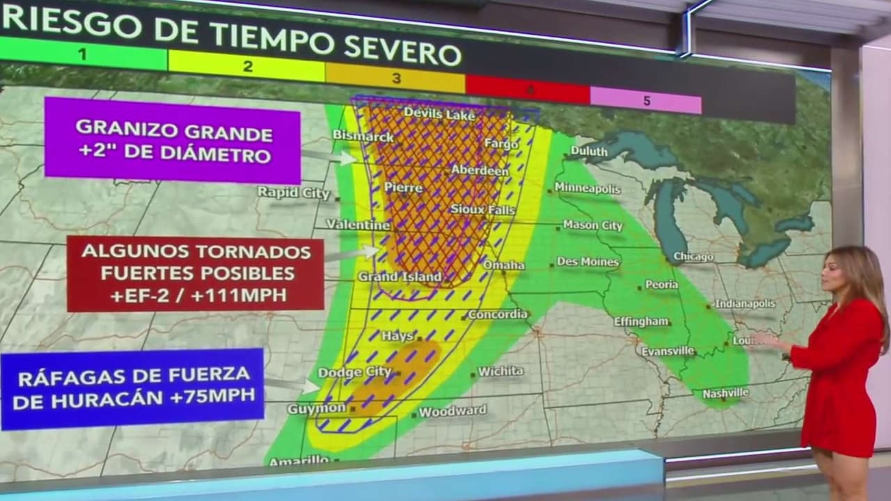 Clima hoy en EEUU, martes 09 de junio 2026: Tormentas severas, granizo y ráfagas de fuerza de huracán