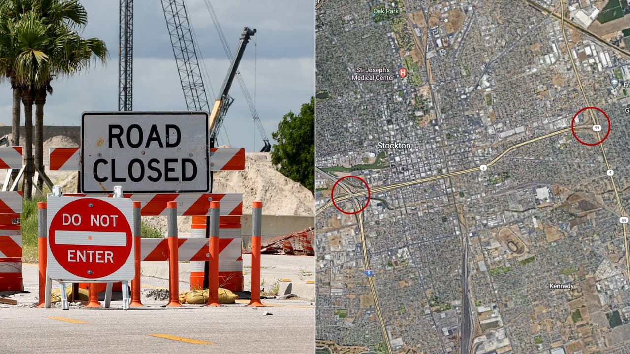 Cierres viales afectarán Stockton durante todo el fin de semana