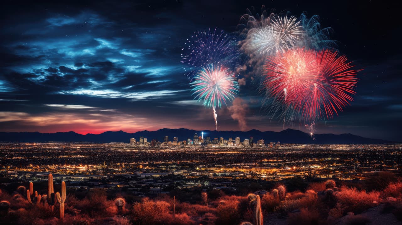 <b>Fabulous Phoenix 4th </b>
<br>Fabulous Phoenix 4th está de regreso con uno de los espectáculos de fuegos artificiales más grandes del suroeste. Este evento familiar gratuito se llevará a cabo el jueves 4 de julio de 6 p.m. a 10 p.m., en Steele Indian School Park, sobre 3rd St. and Indian School Rd.