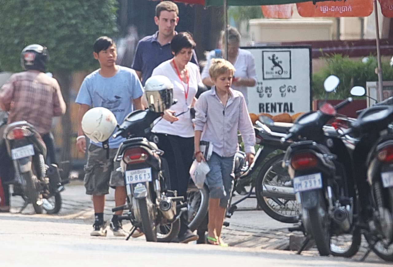 No hubo rastro de los demás hermanos Jolie-Pitt.