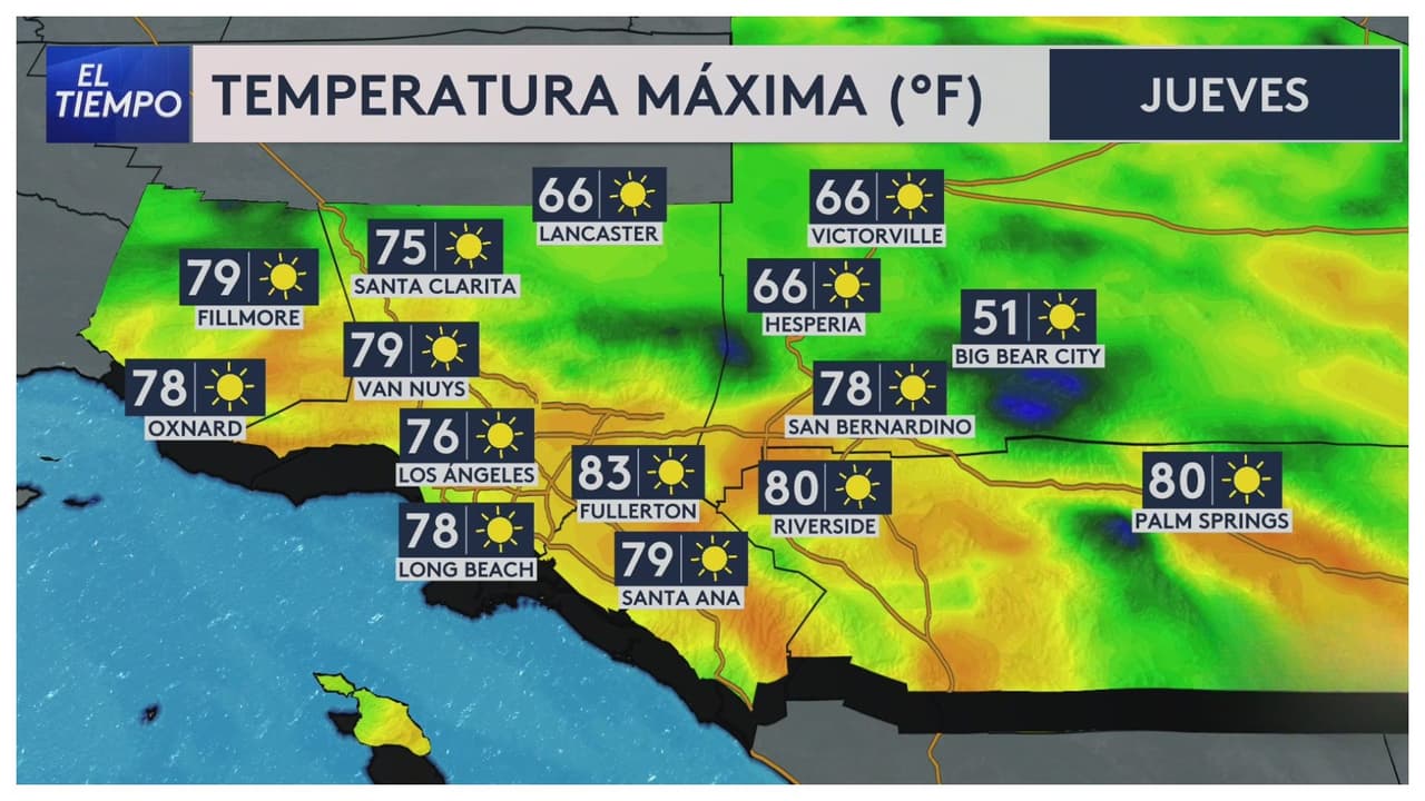 Pronóstico del tiempo hoy en Los Ángeles: Máxima de 82 °F; fuertes ráfagas de viento en valles
