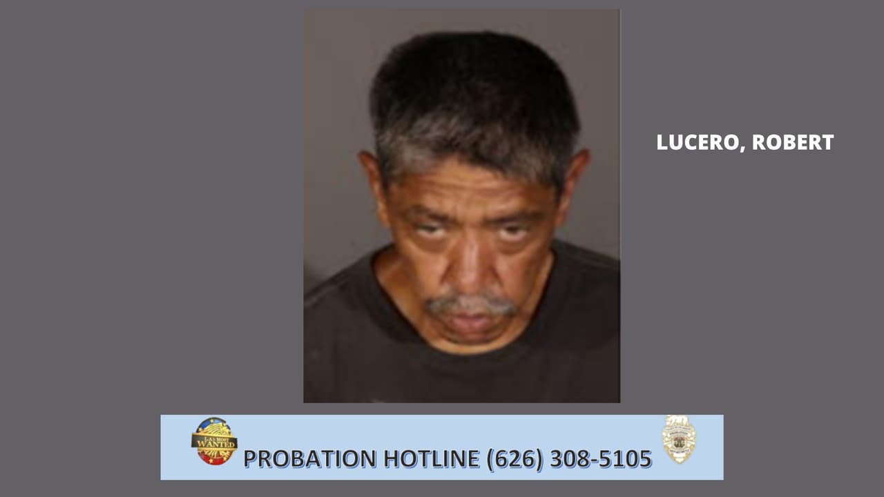 <b>Robert Lucero</b> tiene un extenso historial criminal adulto que comenzó a la edad de 18 años. Sus condenas incluyen delincuente sexual registrado, violación, DUI, posesión controlada de narcóticos y sustancias para la venta, y la falta de registro como delincuente sexual. Ha estado preso múltiples veces en prisiones del estado, siendo la más larga una pena de 14 años por violación. Lucero fue liberado de la prisión estatal a la supervisión del Departamento de Libertad Condicional del Condado de Los Ángeles el 3 de diciembre de 2022.
<br>
<br>
<b>Marcas/características distintivas:</b> Tatuajes en el cuello, pierna izquierda, mano derecha, pecho, ambos brazos y el pecho.
<br>Visto por última vez en Los Ángeles.