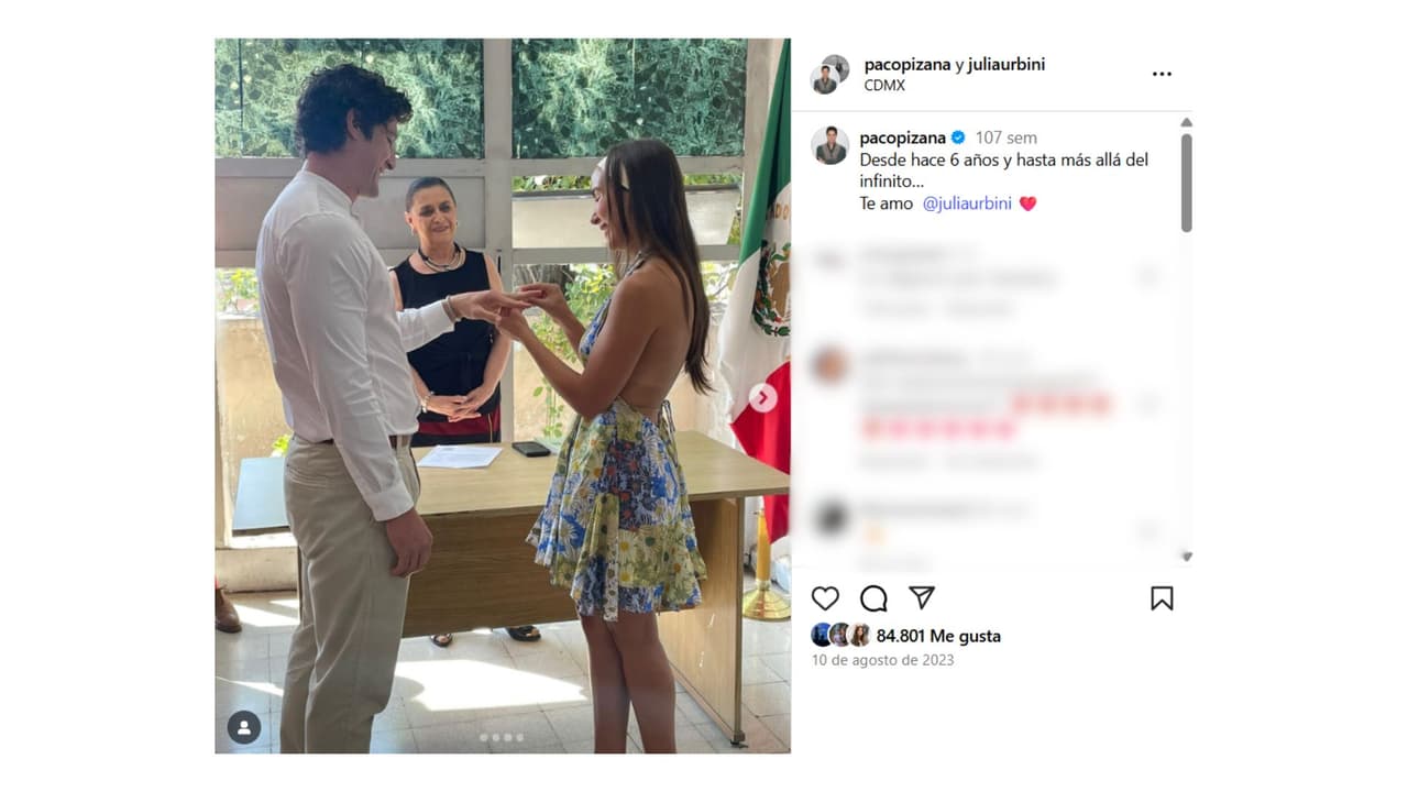 Así fue su boda en 2023.
