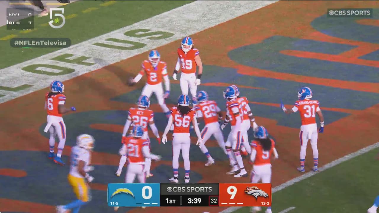 ¡TD Broncos! McMillian regresa la intercepción al touchdown