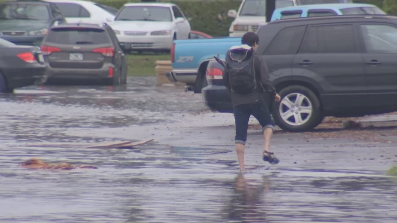 Hay quienes decidieron ir a pie a sus lugares de trabajo.