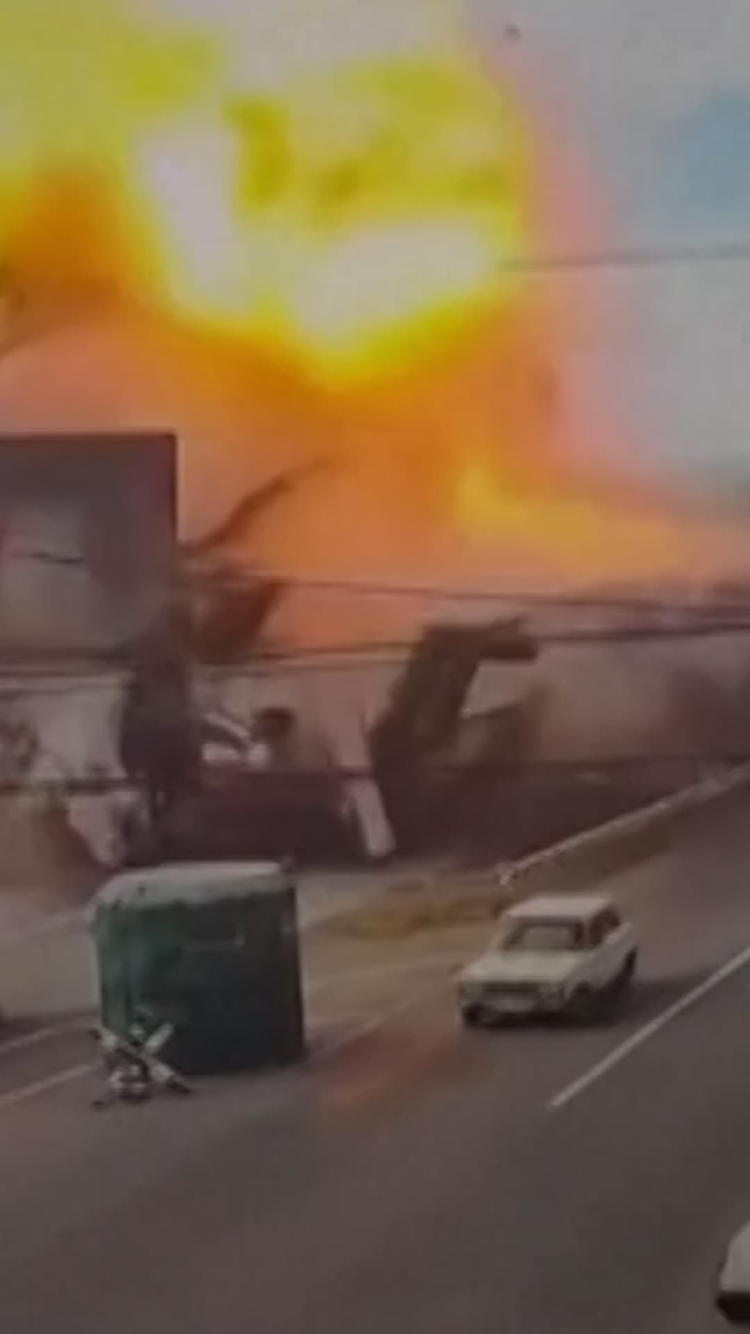 Un dron ruso destroza un supermercado en Ucrania