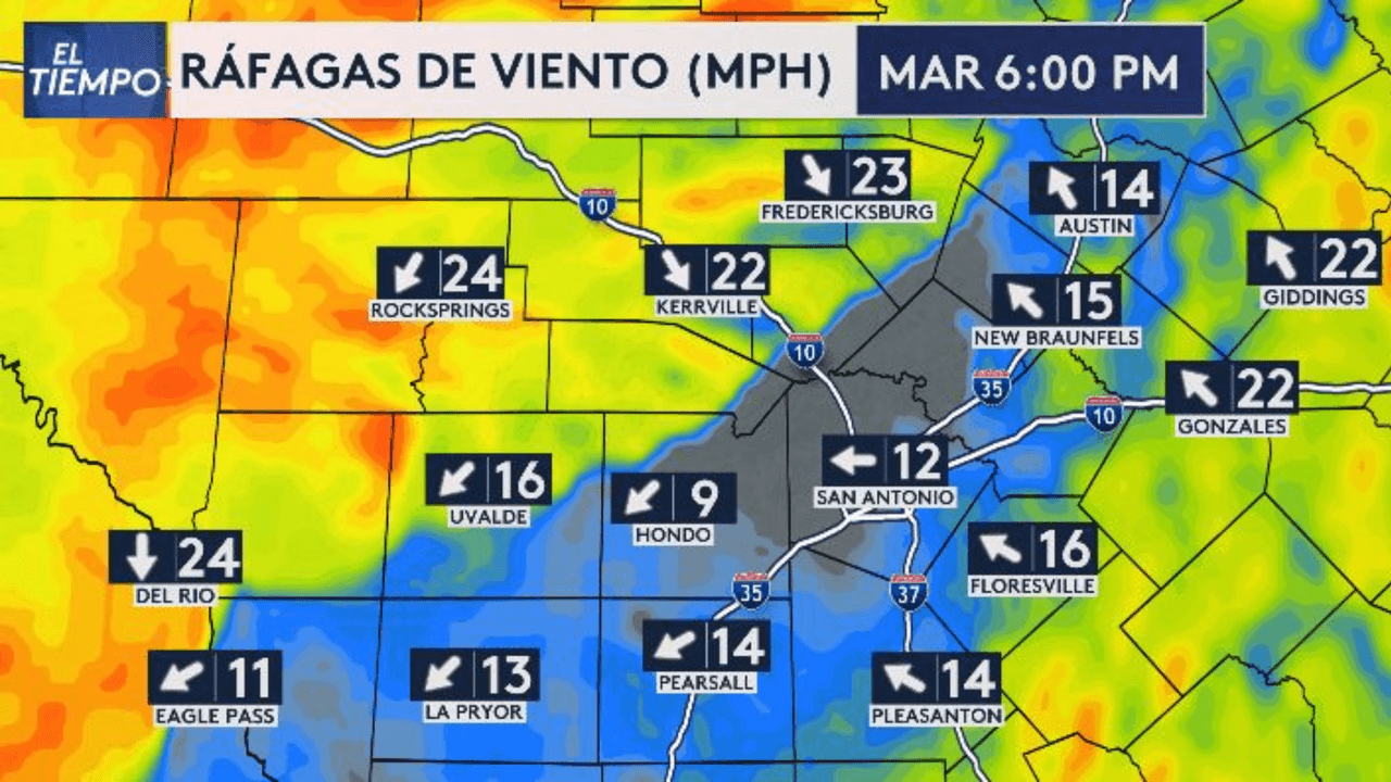 Mucho cuidado con las fuertes ráfagas de viento que estarán presentes.