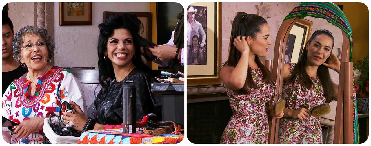 El día de la fiesta había llegado y todas las Carmona se arreglaron mucho. Quedaron muy guapas, ¿no?