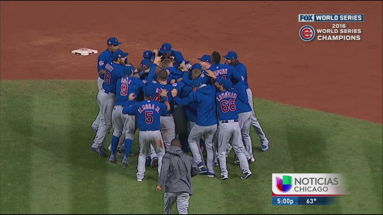 Histórico festejo de los Cubbies