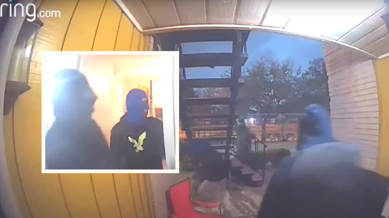 Tres hombres golpean y roban a una mujer en su casa: todo queda grabado en video