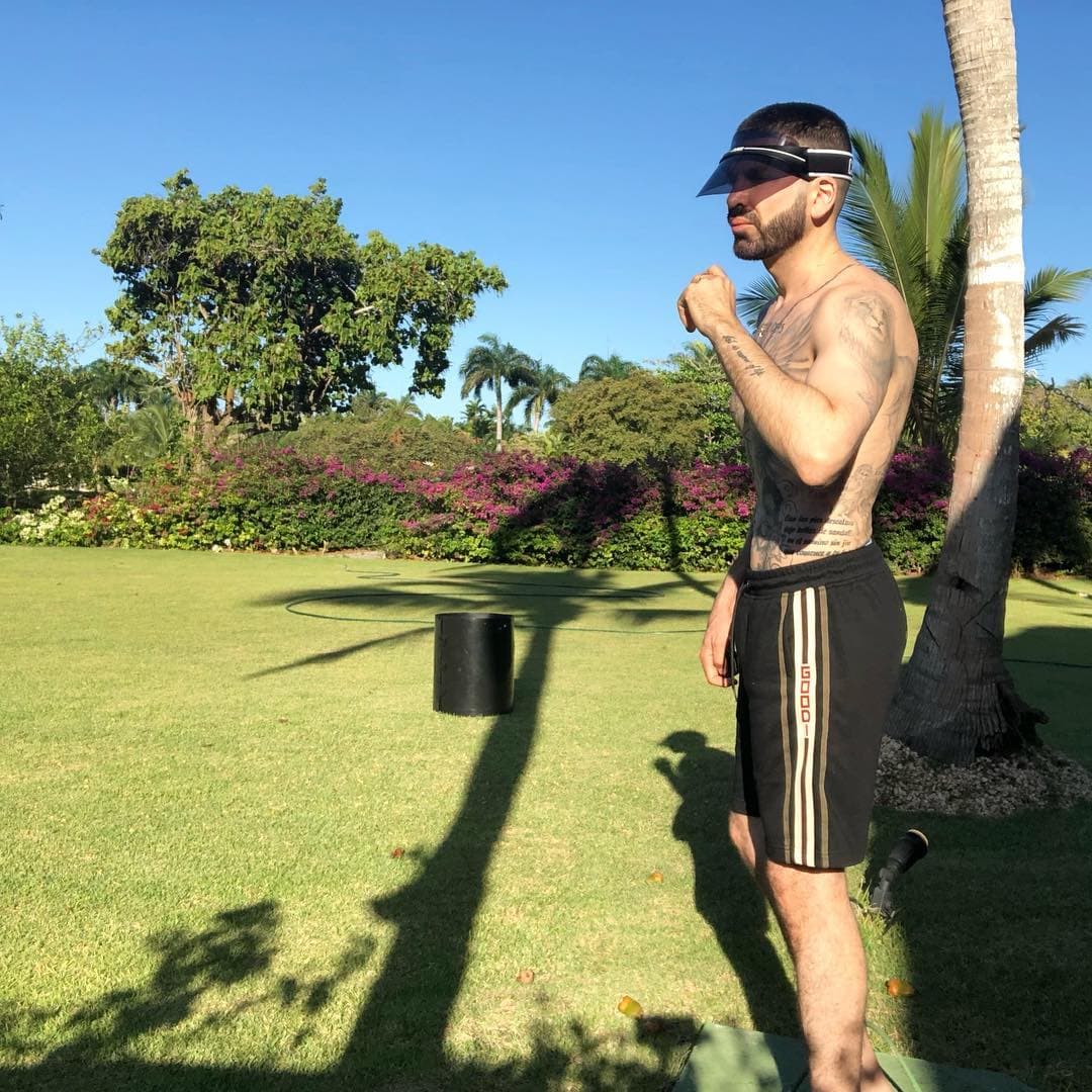 Disfrutó del paisaje que le regaló República Dominicana sin perder su característico glamour.