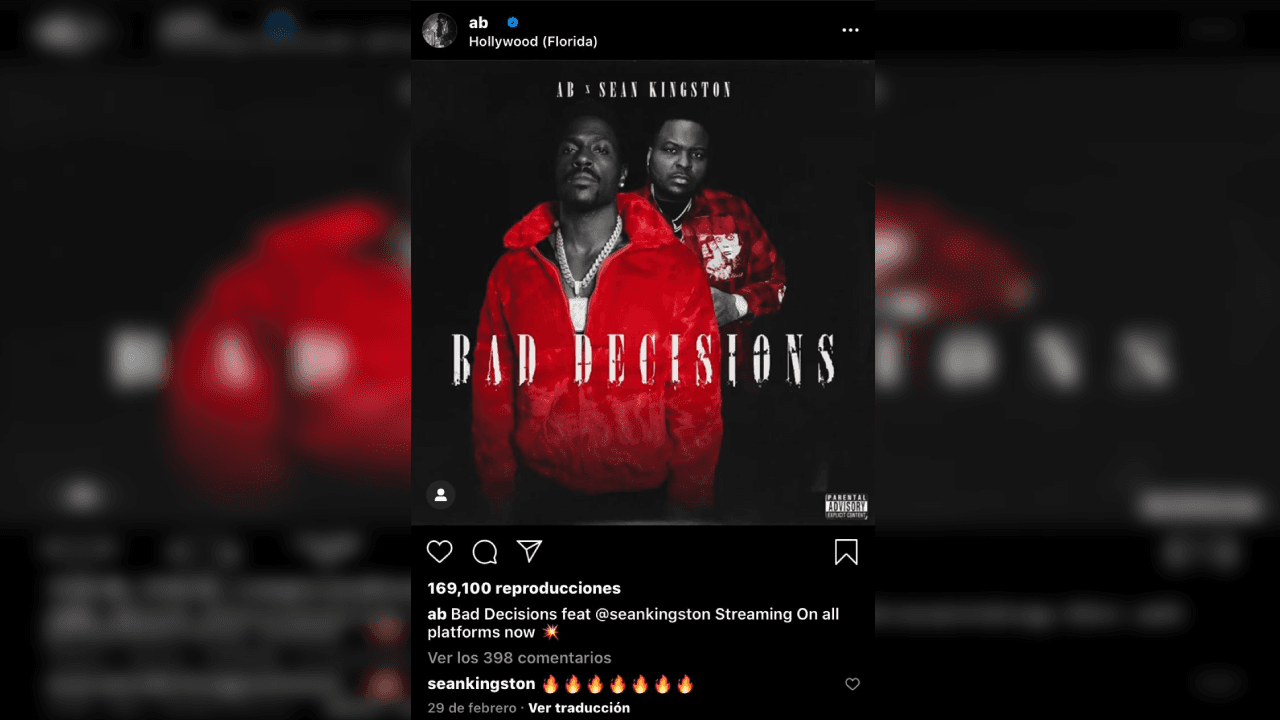 <b>¿Malas decisiones?</b>
<br>Quizá se refiere a algunos errores que ha cometido en su vida, pero al menos, así título el álbum en su traducción orginal "Bad Decisions".