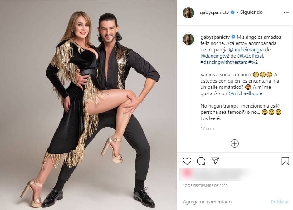 En septiembre de 2020, Gaby Spanic sorprendió al anunciar que
<b> </b>
<a href="https://www.univision.com/famosos/gaby-spanic-vuelve-a-la-television-pero-esta-vez-no-sera-en-una-telenovela-fotos">sería una de las participantes del reality show 'Dancing with the stars'</a>e n su edición para Hungría.
<br>