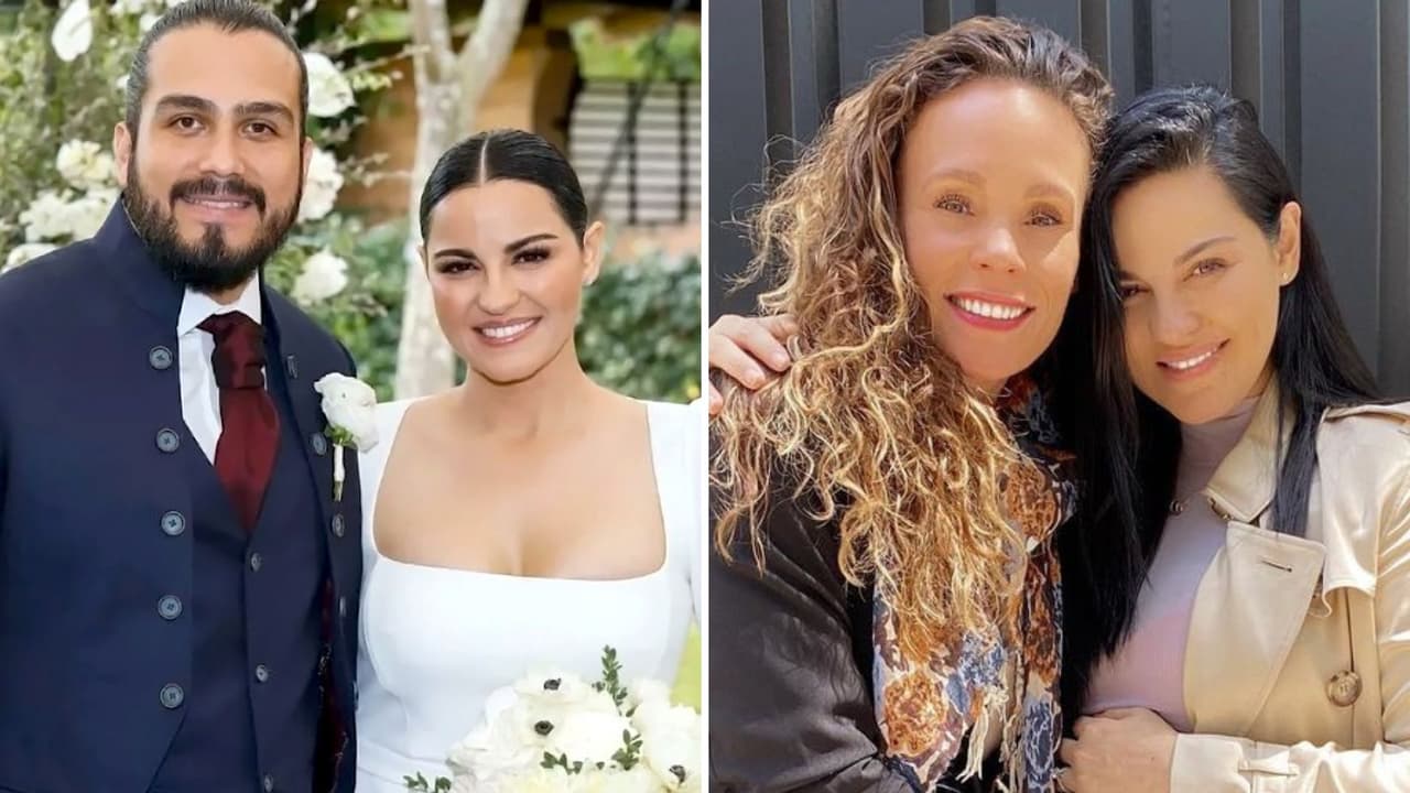 Maite Perroni muestra su pancita de embarazo de casi 7 meses junto a su rival de telenovela