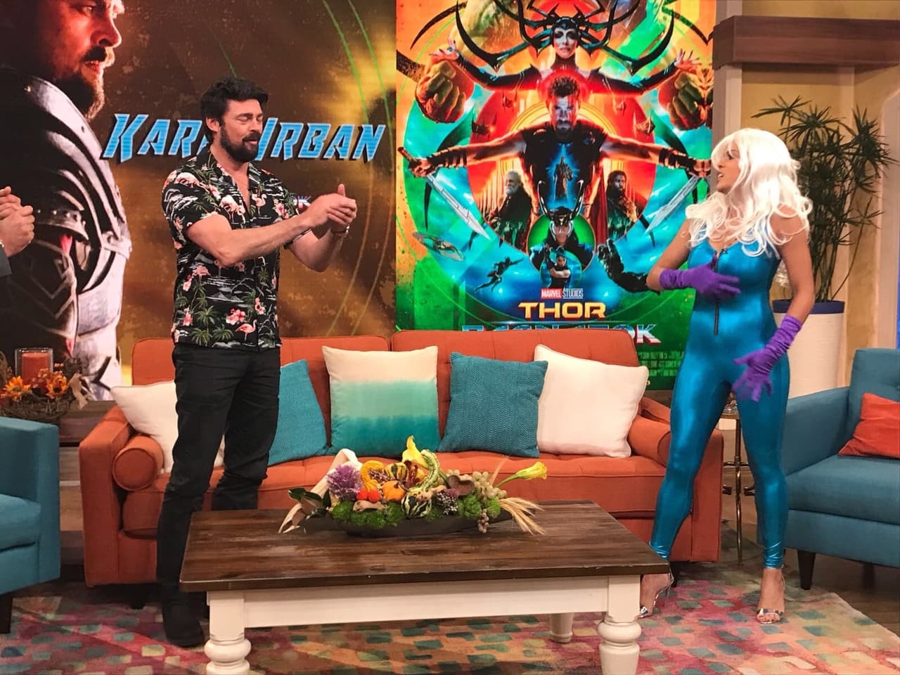 “That was a TV moment” (fue un momento televisivo): el actor se refirió así al ‘pequeño’ percance de nuestra conductora.