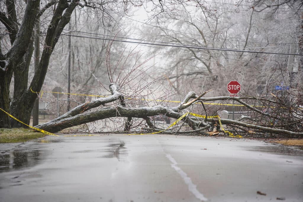 Estragos del mal tiempo invernal: tornados en Oklahoma y Kansas, temporal en el Medio Oeste y miles de clientes sin luz en Michigan
