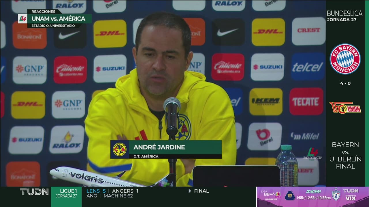 André Jardine critica al VAR, tras el triunfo de Pumas