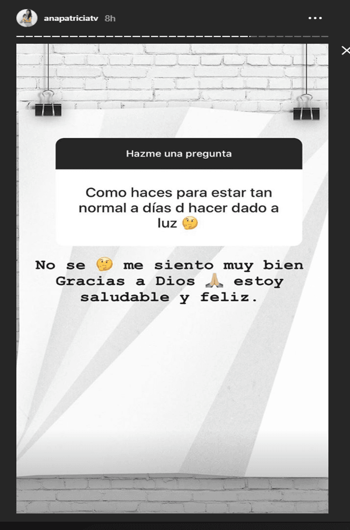 La conductora respondió a preguntas de sus seguidores en Instagram.