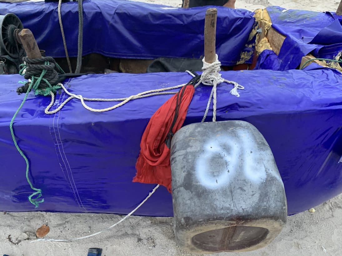 La embarcación se ha hecho viral en las redes sociales. 
<br>