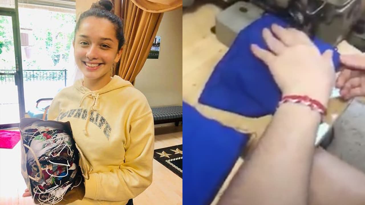 “Dios nos cuida y nos multiplica todo”: diseñadora que fabrica mascarillas para ancianos, niños y personas especiales