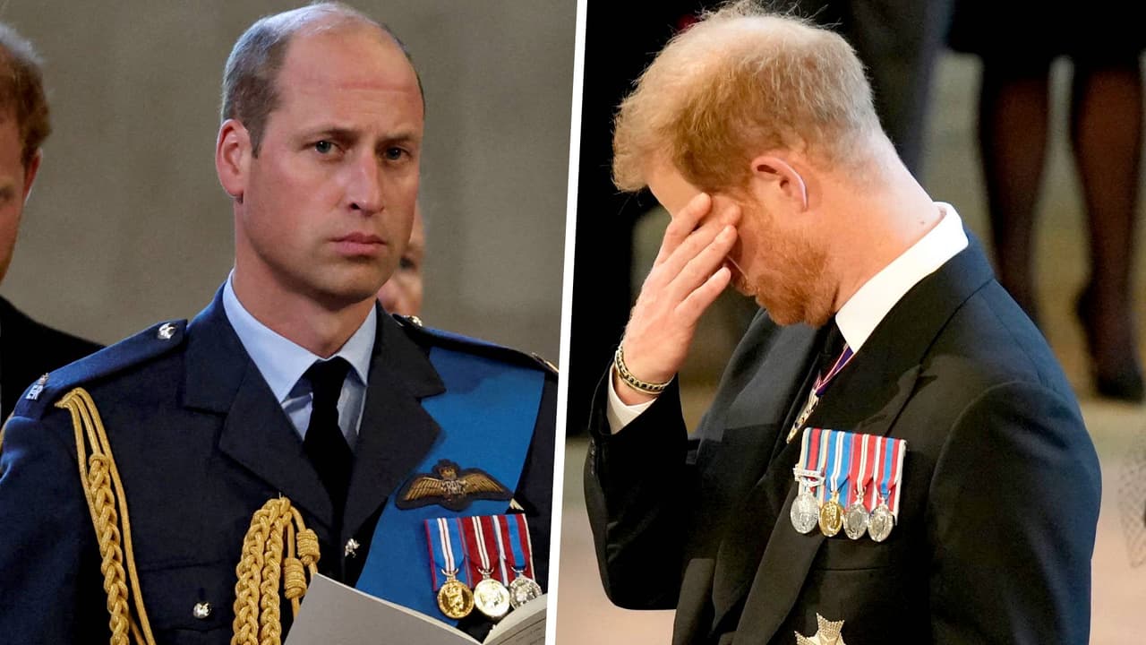 "Unidos en el dolor": William y Harry acapararon miradas en la ceremonia de cuerpo presente de la reina Isabel II