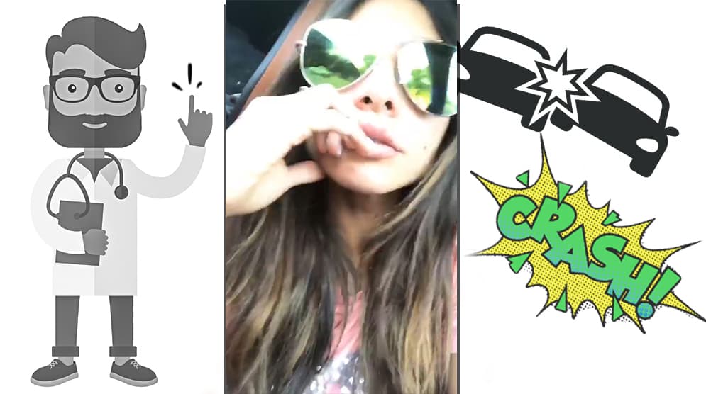 Alejandra Espinoza puso buena cara a un mal 4 de julio: hasta se accidentó con el carro