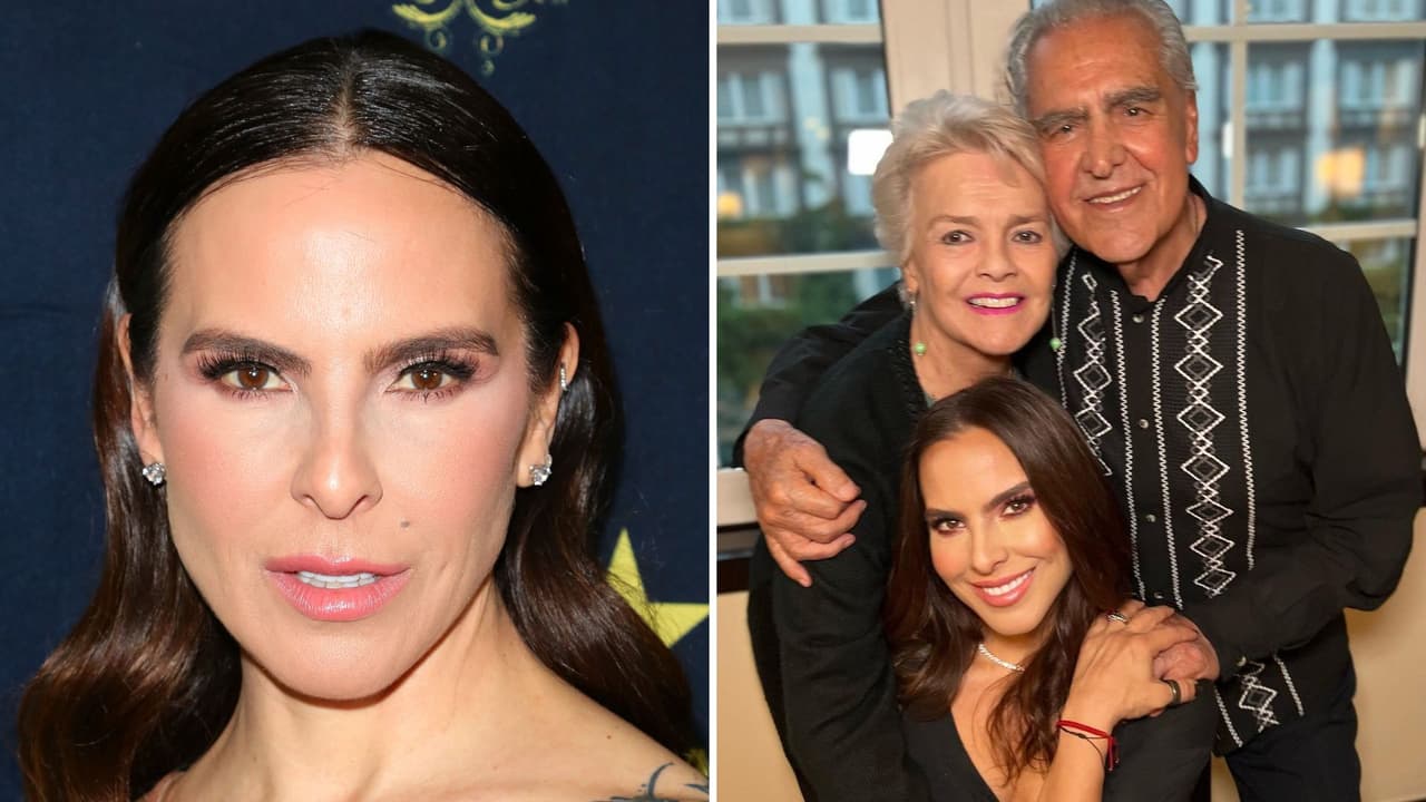 Kate del Castillo aseveró que sus padres son un "ejemplo" por sus 55 años de casados.