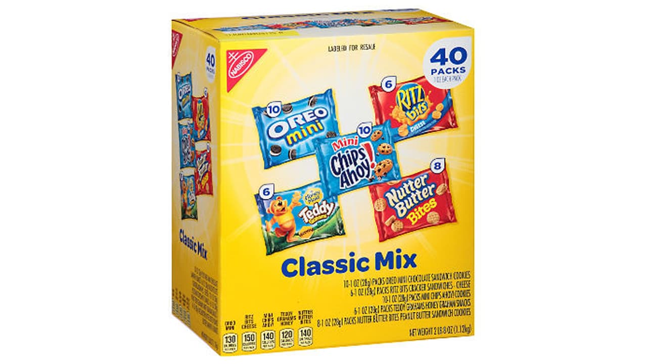 MIXED COOKIE CRACKER VARIETY - Pack de 40 bolsas
<br>Código de producto (UPC) 0 44000 04221 0
<br>Vencimiento: entre 31 de enero y 5 de febrero de 2019