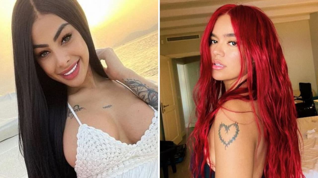 Yailin presumió cabello rojo y cuernitos de diablo: fans debaten si lo hizo por Karol G