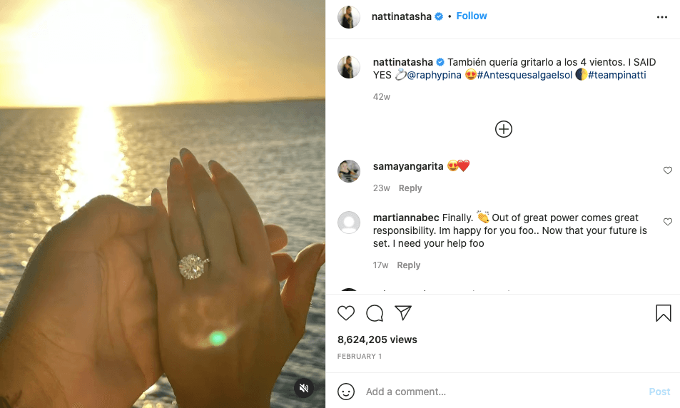 Compromiso de Natti Natasha